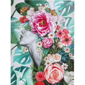 KARE DESIGN Ručně malovaný obraz Květinová kráska 120x90cm