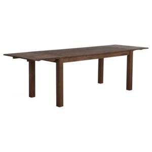 Rozkládací dřevěný jídelní stůl 150/240 x 85 cm, tmavě hnědý, MAXIMA