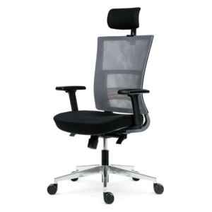 Kancelářská židle PRIMA ALU PDH s područkami nosnost 150 kg