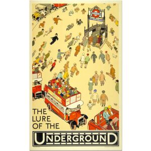 The Lure of the Underground - London Travel Poster