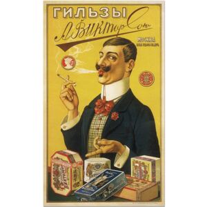 A. Viktorsons Cigarette Papers - Vintage Poster
