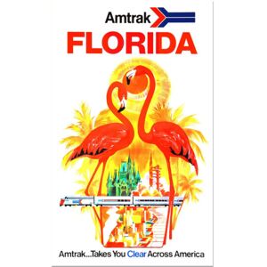 Amtrak Florida - Vintage Travel Poster