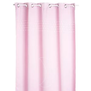 Závěs na okna, růžový závěs, dekorační závěs MOON 140 x 260 cm, růžová barva
