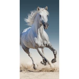 Jerry Fabrics Osuška Kůň bílý "03" JF - 70x140 cm, 100% bavlna