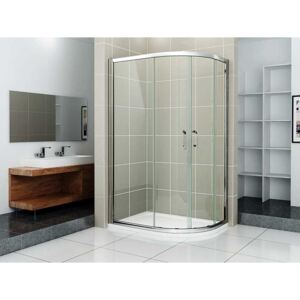 Čtvrtkruhový sprchový kout RELAX S4 120x80 cm s posuvnými dveřmi včetně sprchové vaničky z litého mramoru- levá varianta