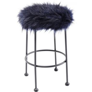 KARE DESIGN Modrá stolička Ontario Fur