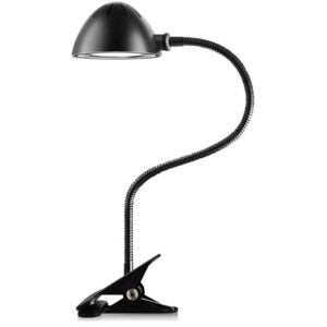Stolní flexibilní LED lampa sklipem, černá Ledko DEKOLI L/00468