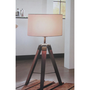 Elegantní stolní lampa ze dřeva