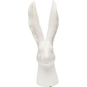 KARE DESIGN Dekorativní předmět Rabbit Head 40 cm - bílý