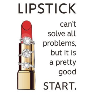 Ilustrace Lipstick Quote, Martina Pavlova