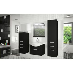 Moderní koupelnová sestava FINE s led osvětlením 4PRO + zrcadlo a umyvadlo 01 ZDARMA!! 204