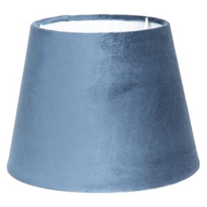 Modré semišové stínidlo Chic - Ø 31*22 cm