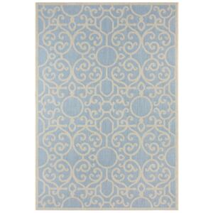 Modro-béžový venkovní koberec Bougari Nebo, 70 x 140 cm