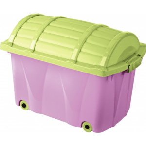 Keeeper Plastový box na kolečkách - 42l - fialový