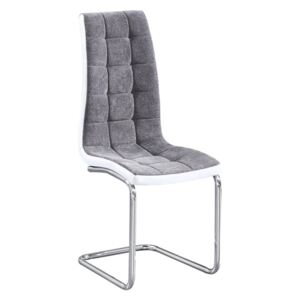 Jídelní židle Saloma new (tmavě šedá + bílá)