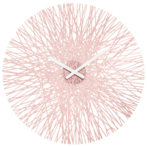 Koziol Nástěnné hodiny Silk růžová, pr. 45 cm