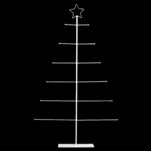 Vánoční strom kovový 120 cm k dozdobení - bílá Stoklasa