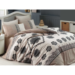 Homeville Povlečení 100% bavlna Cotton lace se dvěma povlaky na polštář - 140x200 / 50x70+70x90