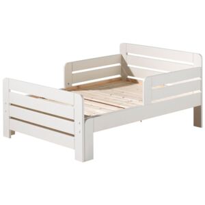 Bílá borovicová rozkládací dětská postel Vipack Jumper 90 x 140/160/200 cm