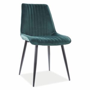 Jídelní židle - KIM Velvet, různé barvy na výběr Čalounění: zelená (Bluvel 78)