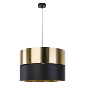 TK Lighting 4346 HILTON - Závěsný lustr v černo zlaté barvě 1 x E27, Ø 50cm