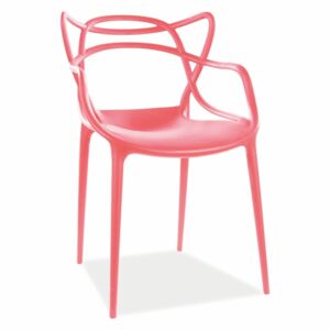 Jídelní židle - TOBY, různé barvy na výběr Sedák: červený (plast)