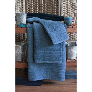 SWEET HOME Kvalitní ručník Elegant - vysoká gramáž 630 g/m2 - ocelově modrý