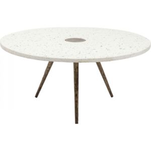 KARE DESIGN Konferenční stolek Terrazzo - bílý, 92 cm
