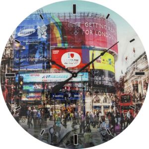KARE DESIGN Nástěnné hodiny Glass Piccadilly Circus O 80 cm