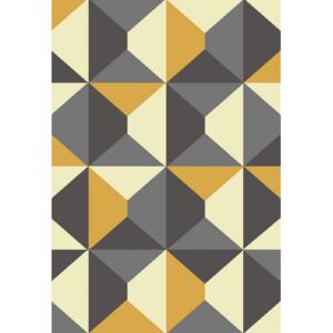 Kusový koberec PP Fino žlutý, Velikosti 120x170cm