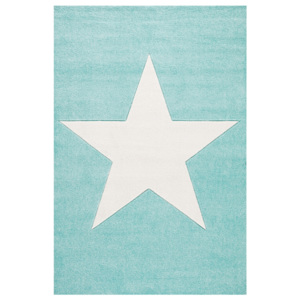 LIVONE Dětský koberec STAR mátovo-bílý Varianta: 120x180 cm