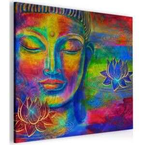 InSmile ® Abstraktní obraz barevný Buddha Velikost (šířka x výška): 60x60 cm