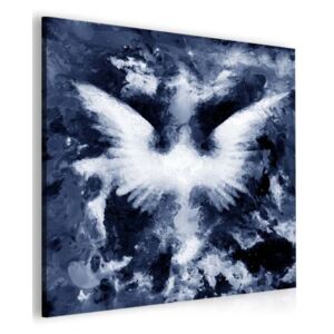 InSmile ® Abstraktní obraz andělská křídla - modrý Velikost (šířka x výška): 60x60 cm