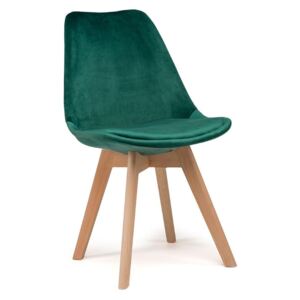 NewHome Sametová stolička skandinávský styl GREEN Glamor