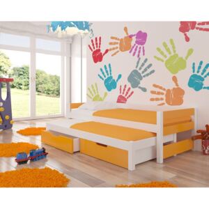 ADRK Dětská postel FRAGA Provedení: Oranžová