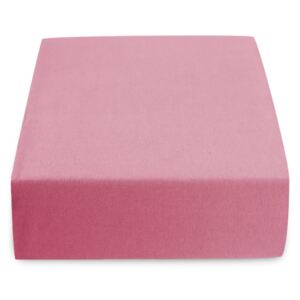 Jersey prostěradlo růžové 90x200 cm Gramáž (hustota vlákna): Lux (190 g/m2)