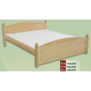 Manželská postel CLASSIC 81 z masivu borovice