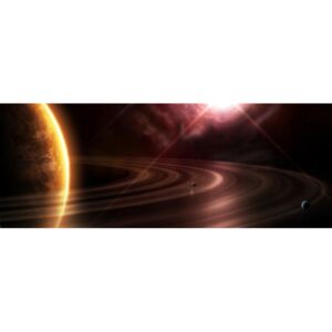 Plakát Planeta s prstencem (Velikost: 100 x 40 cm)