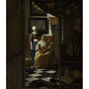 Obraz, Reprodukce - The Love Letter, c.1669-70, Jan (1632-75) Vermeer