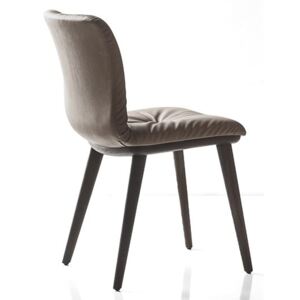 Calligaris Jídelní židle Annie Soft Vintage umělá kůže CS1846-V Podnoží: Kouřový jasan (dřevo), Sedák: Umělá kůže Vintage - Ebony (černohnědá)
