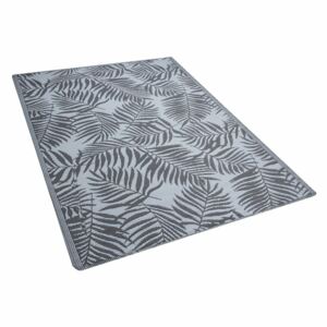 Venkovní koberec s motivem palmových listů v šedé barvě 150x210 cm KOTA