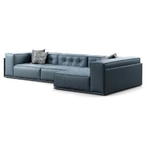 Doimo Salotti Klasické sofa Glamour, 366x166 cm Rozměr: sestava 366x166 cm, Nohy: plastové - černé, Potah: Látka kategorie C