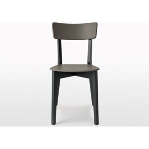 Connubia Židle Jelly, dřevo, plast, CB1528 Podnoží: Bělený buk (dřevo), Sedák: Polypropylen matný - Grey (šedá)