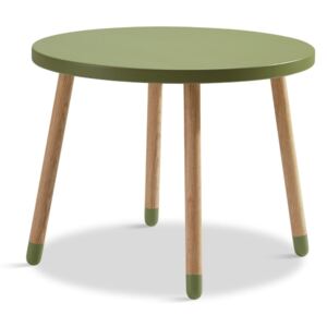 Zelený dětský stolek Flexa Play, ø 60 cm