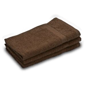Dětský ručník Basic tmavě hnědý 30x50 cm