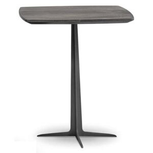Doimo Salotti Odkládací stolek Roy, kov, dřevo, 40x40 cm Rozměr: 50x40 cm, Deska: Dřevo - matný lak, Báze (rám+nohy): Kov - bronz Vintage