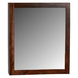 Skříňka do koupelny se zrcadlem Nela 65x80x15 z indického masivu palisandr Natural