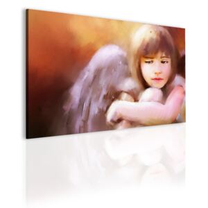InSmile ® Obraz malovaný anděl Velikost (šířka x výška): 120x80 cm