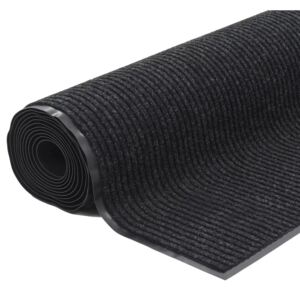 Protiskluzová rohožka s vinylovým podkladem - černá | 1,2x5 m