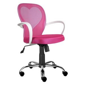 SIG Dětská otočná židle DAISY růžová
